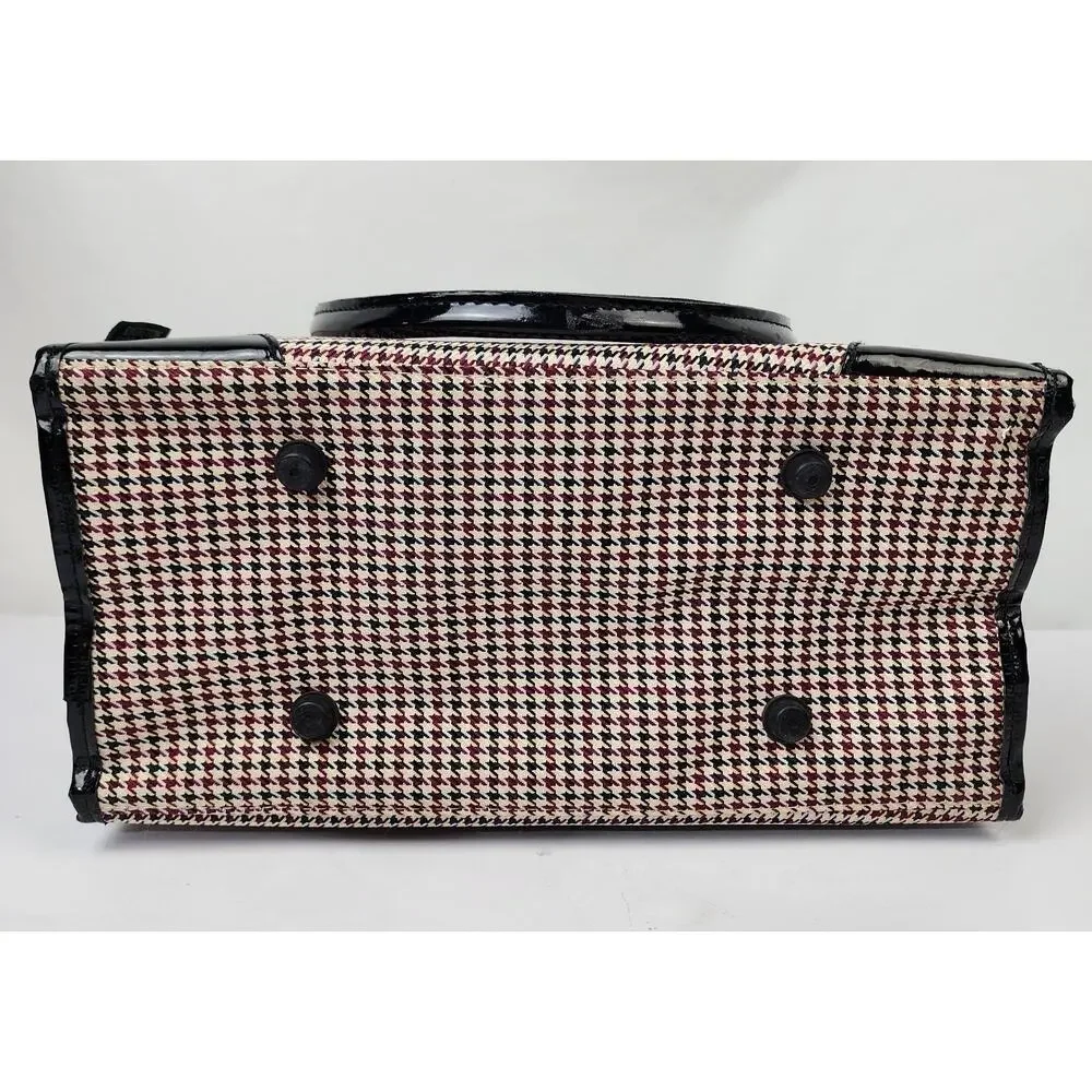 Pet Carrier Soft Sided Small Dog Cat Classic Houndstooth Fashionable Accessory